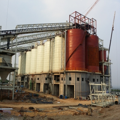 邢臺中聯新型建材示范園二期項目骨料鋼板倉項目